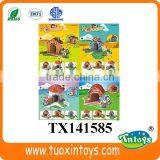 3D Paper Puzzle Park Playing Facility Designs Intelligent Toys for Kids 33pcs thumbnail-4