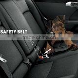Pet Dog Cat Car Vehicle Seat Belt Safety Harness Nylon Fabric 16-27inch Adjustable Black thumbnail-3
