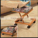 Wooden Tri Relax Foot Stool thumbnail-1