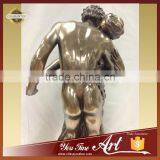 Naked Man Woman Kiss Bronze Sculpture thumbnail-4