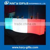 Modern Outdoor Plastic Led Bar Furniture Table Led Height Bar Table
