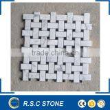 Carrara White Basket Weave Mosaic thumbnail-1