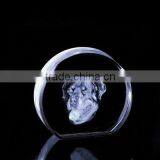 2016 Lovely Laser Engraved 3d Crystal