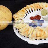 CY124 Homemade Microwave Oven Baked Potato Chips Maker Device Slicer and Plate Kitchen Tool thumbnail-1