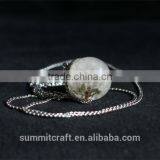 Natural Real Dandelion Pendant Necklace thumbnail-1