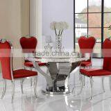 Hot Design Modern Stainless Steel Hotel Table With Marble Hotel Console Table Set thumbnail-2