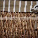 Wooden Cabinet With Four Wicker Drawers and One Door thumbnail-6