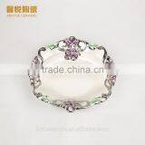 European Porcelain Fruit Dish, Stock Ceramic Dry Fruit Dish thumbnail-3