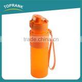 Promotional Foldable Food Grade Silicone Soft Water Bottle With Cap thumbnail-2