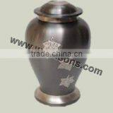 Measuring Urn | Stylish Brass Metal Urns | Funeral Urns | Funeral Urn Flower Arrangements thumbnail-1