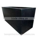 Polystone Jumbo Trough Planter, Set of 2. thumbnail-1