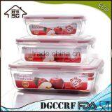 NBRSC 3pcs Airtight Food Storage Container Stackable Snapware Airtight Kitchen Container thumbnail-1