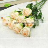 FLS04-5 Flower Rose Indian for Wedding Decoration Plastic Flower Wholesale Artificial Flowers Cheap thumbnail-3
