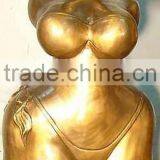 Bronze Abstract Fat Lady Statue for Home Decoration thumbnail-1