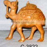 Carved Wooden Animals/Wood Carved Camel-2 thumbnail-1