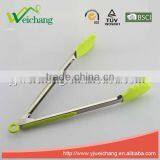 WCK10 Premium Comfort Stainless Steel Locking Kitchen Tongs Food Tong With Silicone Heads, Good Grip thumbnail-2