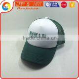 Screen Printed Logo Design Mesh Trucker Hats Green Color thumbnail-1