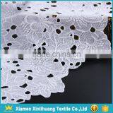 New Product Hollow Out Water Soluble 100 Polyester White Guipure Lace Fabric thumbnail-5