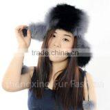 CX-C-38T Wholesale China Fashion Cheap Beanie/ Unisex Fox Fur Knitted Hat thumbnail-2