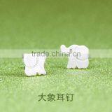 Brushed Silver Peace Stud Earrings Small Silver Stud Earrings Simple Silver Earrings Gifts for Girl Friend 2016 thumbnail-4