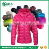 New Style Winter Ultra Light Slim Fit Women Goose Down Filled Jacket thumbnail-1