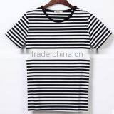 OEM Adult One Sample Made in China 100% Cotton Stripe T Shirts thumbnail-3