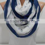 New Design Woman Fashion Anchor Shawl Beach Scarf thumbnail-1