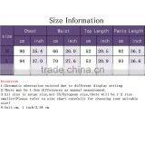 Chiffon Women Casual Set Pants Different Size & Top Printed Striped Black thumbnail-5