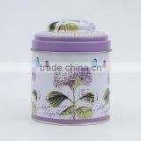 Cylindrical Candy Tin Box Packing Spot Baking Cookies Box Tinplate Tea Pots thumbnail-3