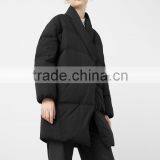 Women's Black Quilted Loose Fit Down Garment/jacket thumbnail-3