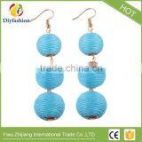 New Hot Ball Layer Color Wedding Statement Earrings For Women Fashion Jewelry Drop Dangle Earrings thumbnail-2