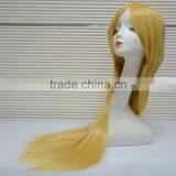 China Wig Supplier High Quality Synthetic Hair Fiber Making Cosplay Wig,Blonde Wig thumbnail-2