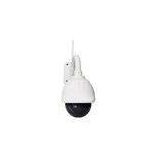 Dome White Color CMOS High Definition Wireless IP Camera Outdoor , PTZ IP Camera