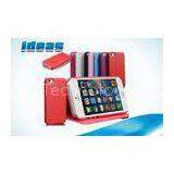 Goatskin Red Apple IPhone Mini Leather Case and Cover With Card Wallet thumbnail-1