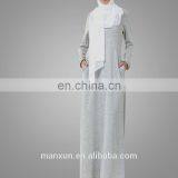 Muslim Women Everyday Abaya Design Knit Jersey Dress Dubai Abaya Wholesale thumbnail-2