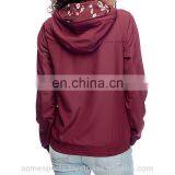 Wind Breaker Jacket - 2017 New Custom Ladies Spring Microfiber Wind Breaker Waterproof Windbreaker Jacket thumbnail-2