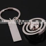 Wholesale Quote Custom Round Engrave Letters Metal Keychain