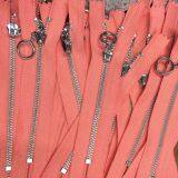 TXT Brand 5# Metal Brass Zipper With Platinum Teeth Auto Lock N-ring Puller Close End thumbnail-2