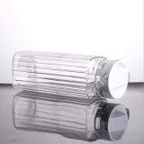 HOT SELLING 1.1L CLEAR GLASS WATER JUG WITH HANDLE AND PLASTIC COVER LID FOR DAILY TABLEWARE thumbnail-3
