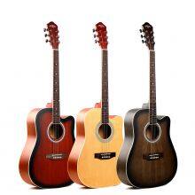 Acoustic Guitar 41 Inch Dreadnought Wholesale HS-4140 Caravan Music Basswood Guitar Export thumbnail-1