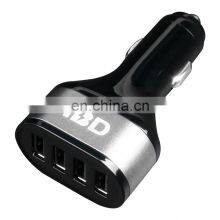 4 in 1 Car Charger 5V/2.4A Mobile Car Phone Charger 4 Port Car Charger