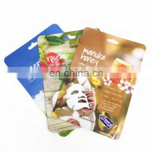 Free Sample Custom Packaging Printed Three Side Sealing Bag Aluminum Foil Facial packaging Bags