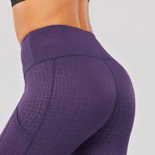 2021 Gym Wear Tight Crocodile Pattern Women Leggings Yoga Pants Workout Fitness Pants for Women thumbnail-2