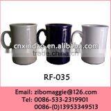 Hot Sale U Shape Promotion Colored Mug of Beer Porcelain Made in Zibo for Sublimation