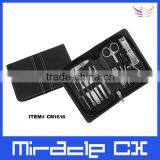 11pcs Black Zipper Bag Manicure and Pedicure Products