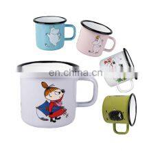 Customized 7cm White Steel Enamel Measuring Cup thumbnail-2