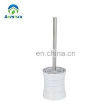 Eco Friendly Luxury Bathroom Toiletry Set Toilet Brush Holder Stainless Steel Bath Accessories Set thumbnail-4