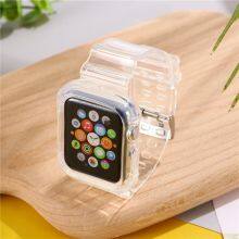 Clear Band Case for Apple Watch Series 5 4 3 2 1 Transparent for IWatch Strap 38 40 42 44mm Strap Bands thumbnail-5