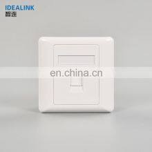 Factory Wholesale Telecommunication Ethernet Cable 1 Port Network Face Plate