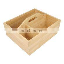 Bamboo Pencil Holder Desk Organizer Multi-Functional Diy Pen Holder Box Desktop For Office Bathroom thumbnail-4